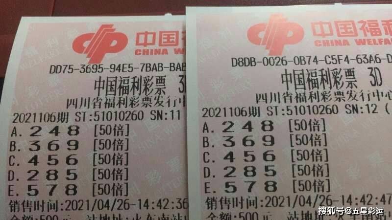福彩3D最新晒票，今晚的幸运之选